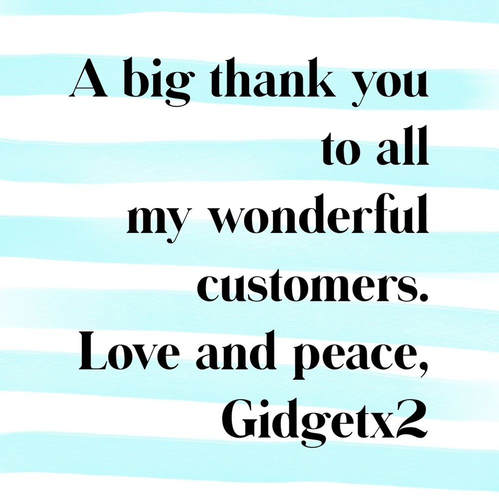Thanks to all my customers.